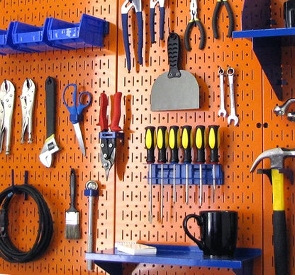 Wall Control 30-P-3232OR Orange Metal Pegboard Pack - Image 5