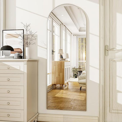 HARRITPURE 56"x21" Arched Full Length Mirror Free Standing Floor Mirrors - Image 7