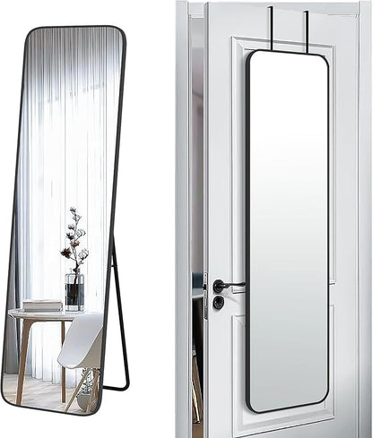SCWF-GZ 57x16 Door Hanging Full Length Mirror, Floor Stand Wall Mounted Metal by SCWF-GZ