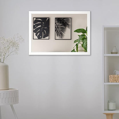 BOMINICA Rectangular Wall Mirror 24” x 36” Bathroom Mirror Framed Wall Mirror - Image 6