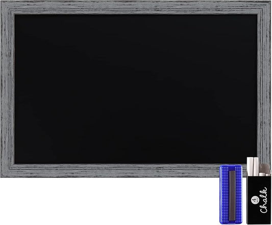 HBCY Creations Rustic Grey Wooden Magnetic Wall Chalkboard, Extra Large Size by HBCYCreations