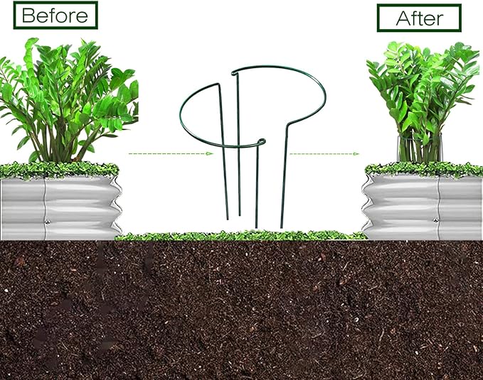 Raised Garden Bed, 6×3×1ft Outdoor Galvanized Planter Boxes, Galvanized Garden Beds Outdoor with Metal Plant Stakes, Large Raised Garden Box, Garden Beds Outdoor for Vegetables Stock Tank