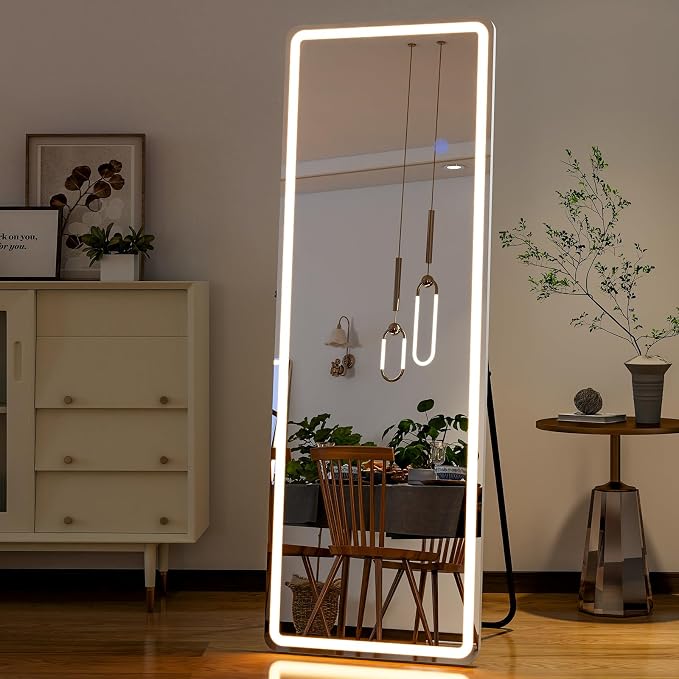 GLSLAND LED Full Length Mirror 60"x16" Floor Mirror - Image 6