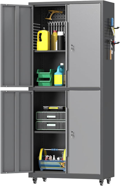 71" H Metal Tool Storage Cabinet by Firstsky