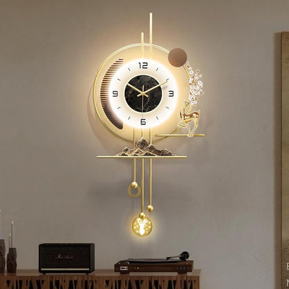 Modern Wall Clock for Living Room, Large Gold Decorative Wall Clock - Image 4