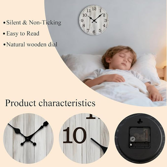 Wall Clock, Modern Wall Clocks Battery Operated, Silent Non Ticking Clock - Image 2
