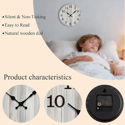 Wall Clock, Modern Wall Clocks Battery Operated, Silent Non Ticking Clock - Image 2