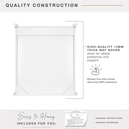 MCS 23x26 White Medicine Cabinet Organizer, Wall Mounted Bathroom Cabinet - Image 7