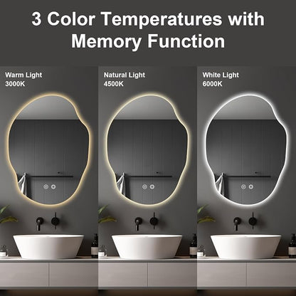 Irregular LED Bathroom Mirror - Image 2