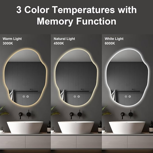 Irregular LED Bathroom Mirror - Image 2