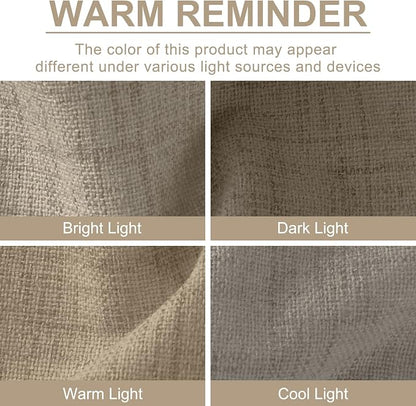 100% Blackout Shield Linen Blackout Curtains - Image 9