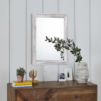 AAZZKANG Mirrors for Wall Rustic Wood Framed Hanging Mirror Decorative for - Image 3
