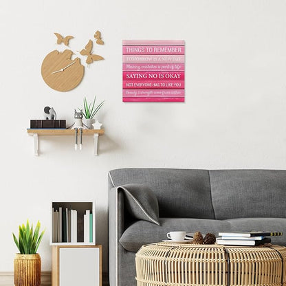 Inspirational Pink Wall Art Decor, Preppy Motivational Room Sign - Image 5