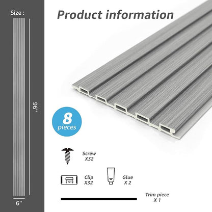 Art3d Slat Wall Panels, WPC Soundproof 3D Wall Paneling - Image 6