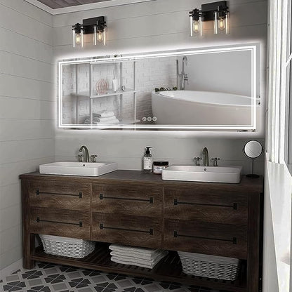 Ratsamee 84x40 Inch LED Bathroom Mirror - Image 2