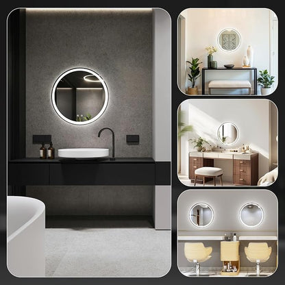 Sweetcrispy 30 Inch Round LED Bathroom Mirror - Image 7
