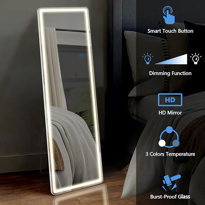 DUMOS 21"×64" LED Full Length Mirror - Image 5