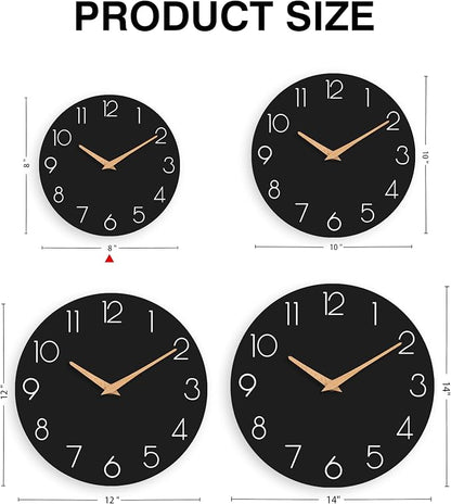 cicininc Wall Clock, Decorative Battery Operated Wall Clocks - Image 5