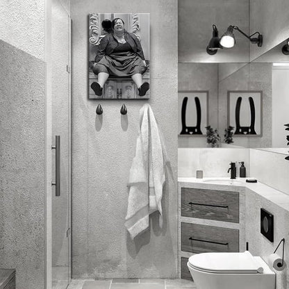 Funny Bathroom Canvas Wall Art Set of 2 - Image 4