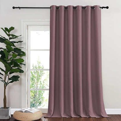 NICETOWN Room Divider Curtain 132 Inches Long, Wide Blackout Sliding Door by NICETOWN