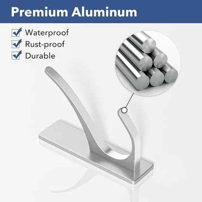 pickpiff Stick on Hooks for Hanging, Extra Sticky 6KG, Coat Hook on Door for - Image 5