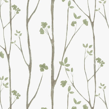 Timeet Green Leaf Wallpaper 16" x 197" Boho Floral Peel & Stick Removable by Timeet