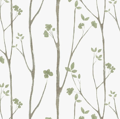 Timeet Green Leaf Wallpaper 16" x 197" Boho Floral Peel & Stick Removable by Timeet