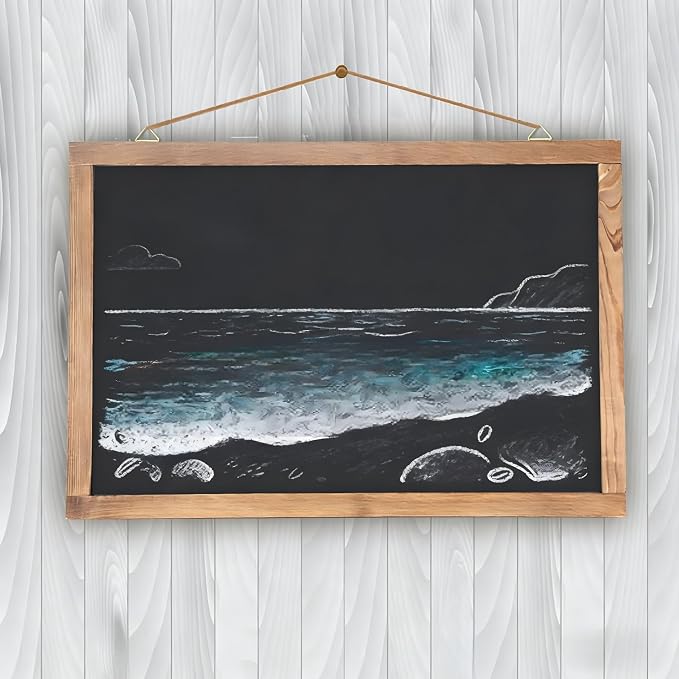 KOOLDE Magnetic Chalkboard 12'' x 16'' Hanging Framed Wall Chalkboard, Wood - Image 5