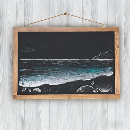 KOOLDE Magnetic Chalkboard 12'' x 16'' Hanging Framed Wall Chalkboard, Wood - Image 5