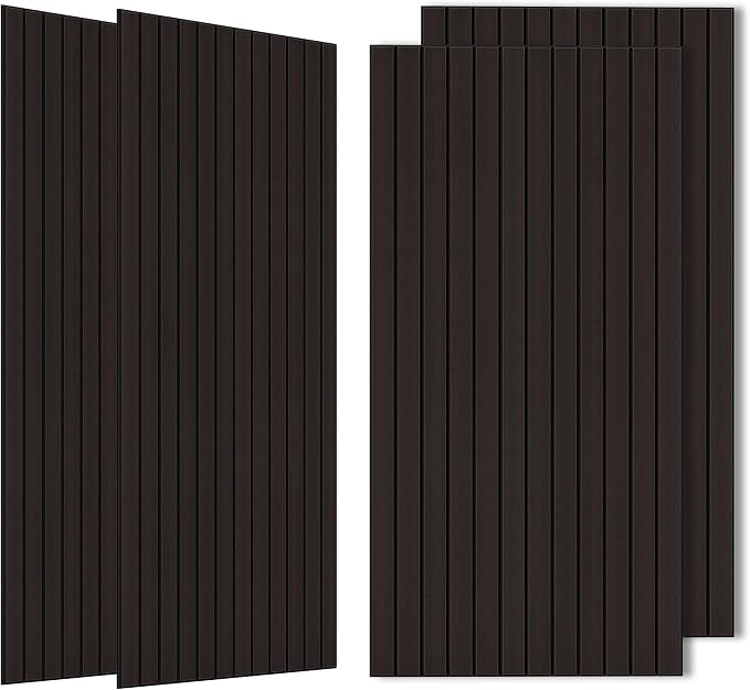Wood Veneer Acoustic Panels, 4 Pack 47.2”x23.6” Sound Panels, Decorative Large by AUTORIFIC