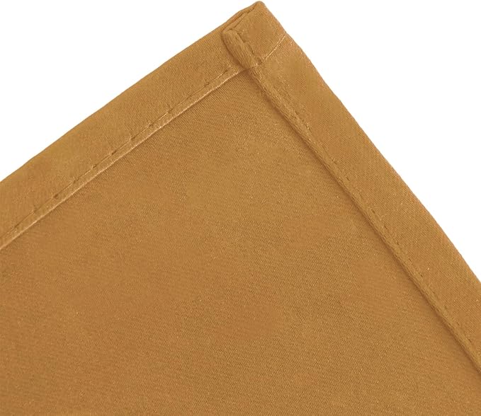 LEMOMO Mustard Yellow Thermal Blackout Curtains/52 x 72 Inch/Set of 2 Panels - Image 7