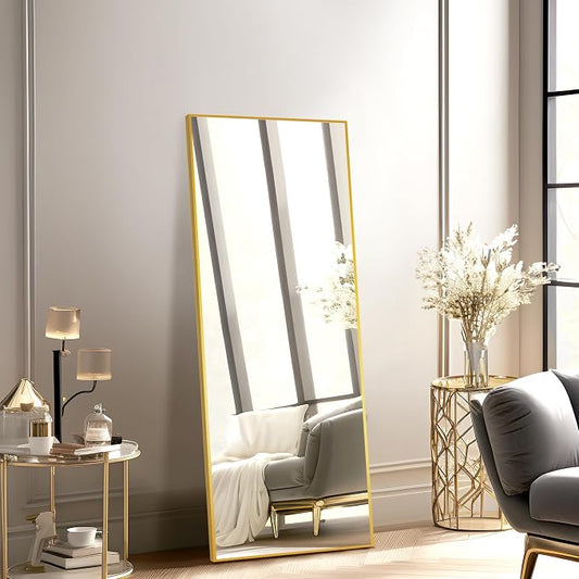 NicBex Full Length Mirror, Aluminum Alloy Frame Full Body Mirror - Image 2