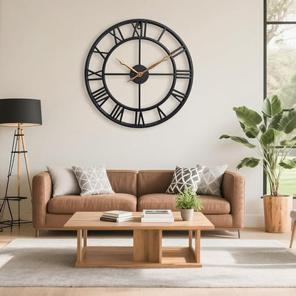 18.5 Inch Modern Decorative Metal Wall Clock - Image 4