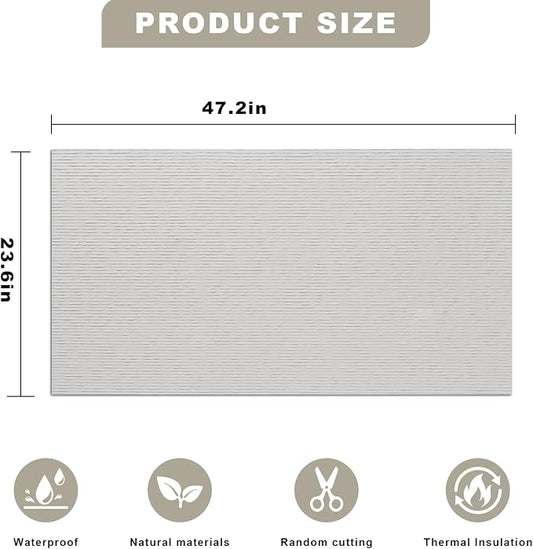 3D Wall Panels - 4PCS 47.2"x23.6" Faux Stone Peel and Stick Wall Covering - MCM - Image 2