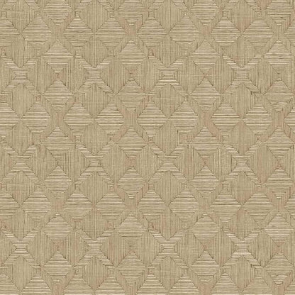 Tempaper x Jeremiah Brent Cream Textured Hoffmann Faux Sisal Removable Peel and by TempaperCo