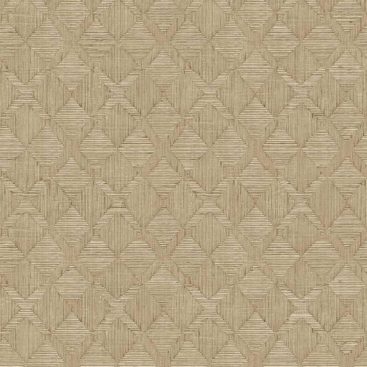 Tempaper x Jeremiah Brent Cream Textured Hoffmann Faux Sisal Removable Peel and by TempaperCo