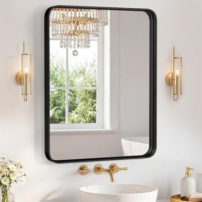 NEWBULIG 28X36 Inch Bathroom Mirror by NEWBULIG