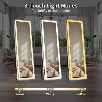 Koonmi Full Length Mirror with LED Lights, Big Mirror - Image 4