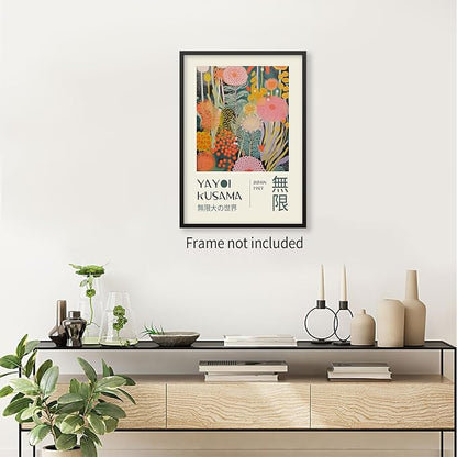 Abstract Yayoi Kusama Posters Japanese Wall Art Vintage Tokyo Aesthetic Prints - Image 5