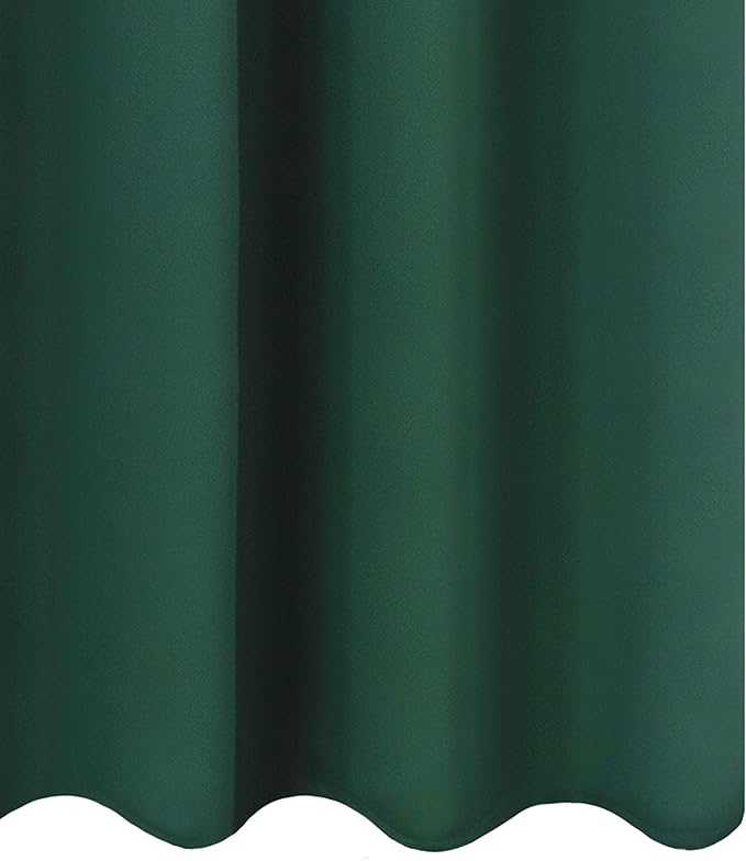 LEMOMO Dark Green Thermal Blackout Curtains/52 x 108 Inch/Set of 2 Panels Room - Image 9