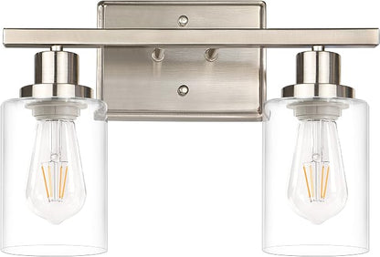 Ascher 2-Light Wall Sconces, Modern Vanity Light Fixture by Ascher