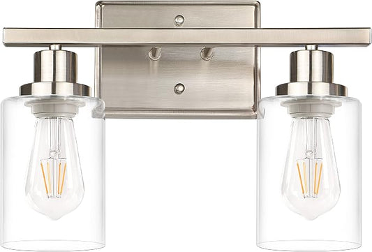 Ascher 2-Light Wall Sconces, Modern Vanity Light Fixture by Ascher