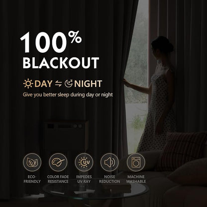 FMFUNCTEX 100% Blackout Curtains - Image 4