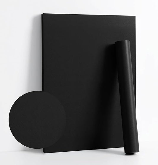Dimoon 236''x17.7'' Black Peel and Stick Wallpaper Contact Paper Modern Self by DIYYOURMOON