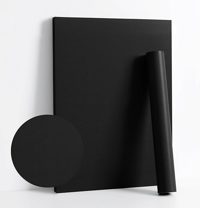 Dimoon 118''x17.7'' Black Peel and Stick Wallpaper Contact Paper Modern Self by DIYYOURMOON
