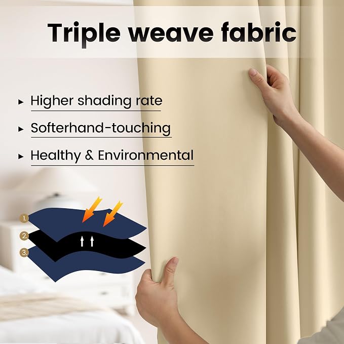 Extra Wide Room Divider Curtains, Theater Curtains Perfect - Image 4