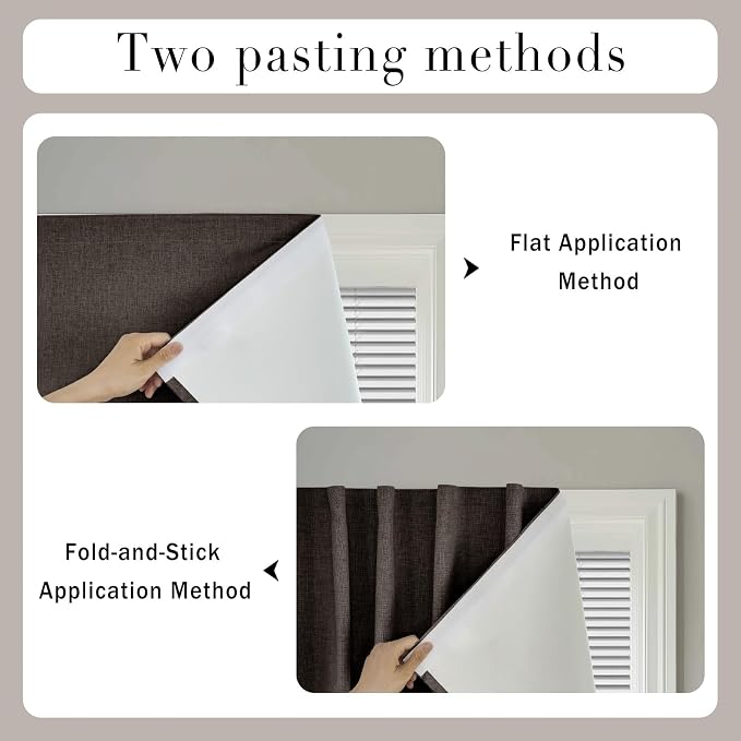Self-Adhesive Total 100% Blackout Window Treatment - Image 5