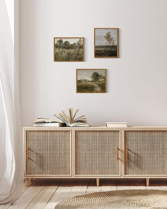 InSimSea Framed Canvas Wall Art Vintage Decor, Small Canvas Wall Art, Living - Image 2