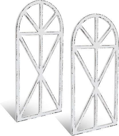 SwallowLiving Set of 2 Large Farmhouse Window Frame Wall Decor, 16x32 Inch - Image 9