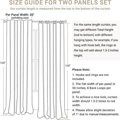 100% Blackout Shield Linen Blackout Curtains - Image 8
